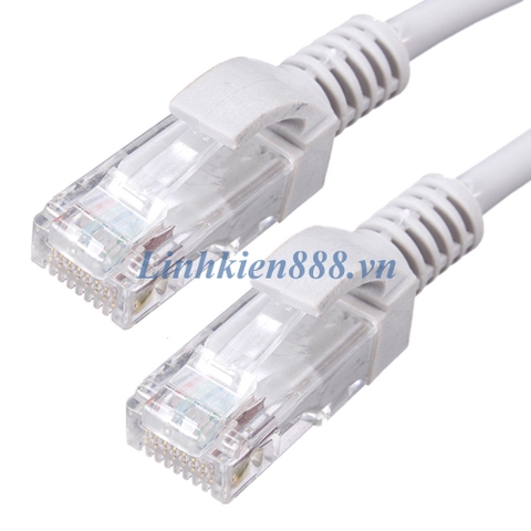 Cáp mạng đúc sẵn 2 đầu UTP CAT5E màu trắng dài 5m