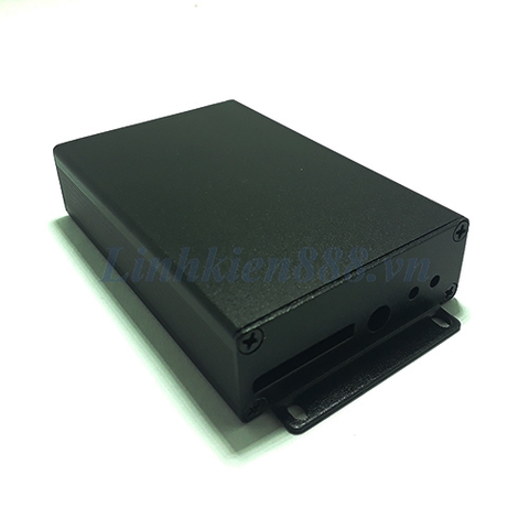 Vỏ hộp nhôm có sẵn lỗ khoan cho E32 96x64x24 mm màu đen