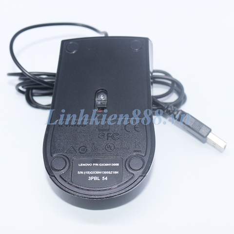 Chuột quang USB Lenovo M120 màu đen