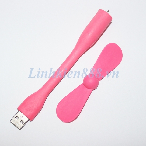 Quạt USB màu hồng