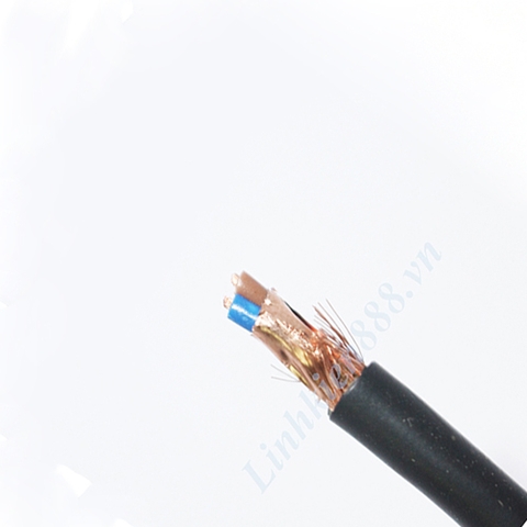 Cáp tín hiệu 2 sợi đồng 0.5 có bọc mát chống nhiễu dùng cho tín hiệu RS485