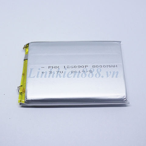 Pin Li-Polymer 3.7V 126090 8000mAh