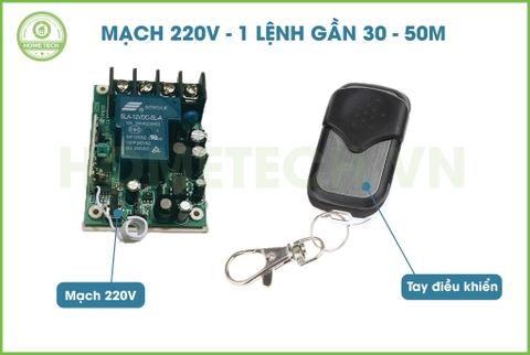 Mạch 220v 1 lệnh gần