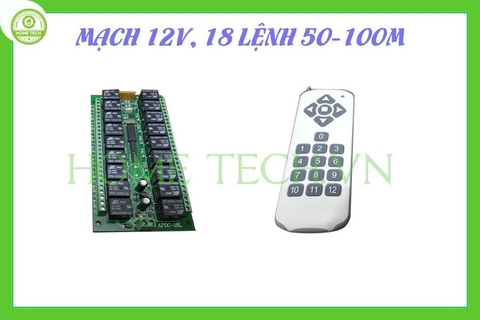 Mạch 12v 18 lệnh