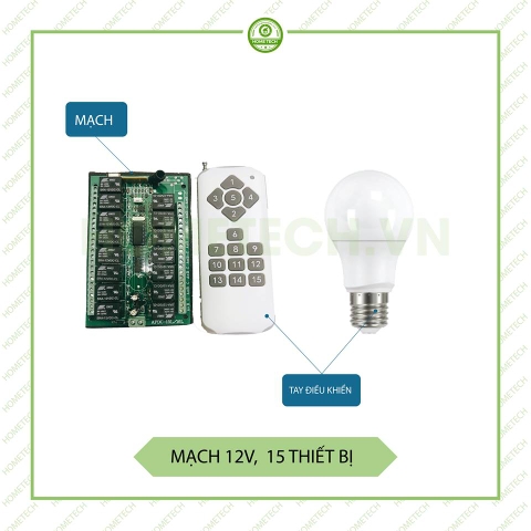 Mạch 12v - 15 lệnh