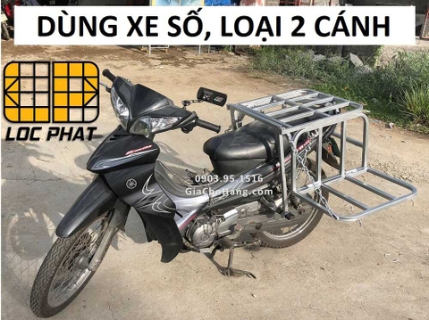 Giá chở hàng xe số có 2 cánh gập mở