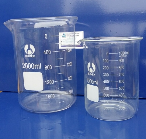 Cốc thủy tinh thí nghiệm 2000ml
