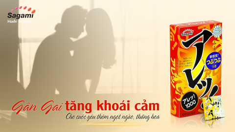 Bao Cao Su Sagami Dotty G Mint Are Are Gân Gai nhỏ