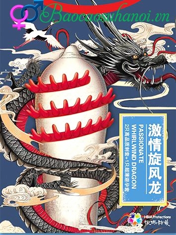 Bao Cao Su Rồng Đen Gân Gai Khủng Hộp 2 Chiếc