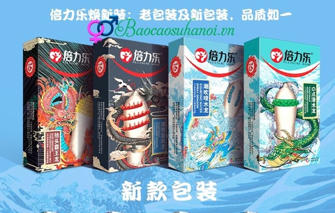 Bao Cao Su Rồng Đen Gân Gai Khủng Hộp 2 Chiếc