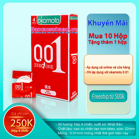 Bao Cao Su Okamoto 0.01 Zero One Made In Japan