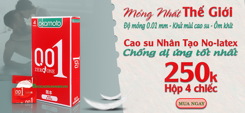 Bao Cao Su Okamoto 0.01 Zero One Made In Japan