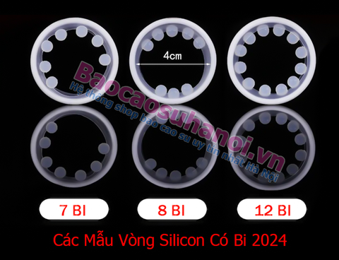 Vòng Silicon Có Bi Màu Trắng Siêu Mềm Chống Tuột