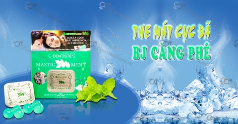 Kẹo Ngậm BJ Phòng The Mastic Mint Chính Hãng Hộp 20 Viên