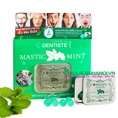 Kẹo Ngậm BJ Phòng The Mastic Mint Chính Hãng Hộp 20 Viên