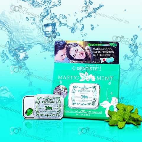 Kẹo Ngậm BJ Phòng The Mastic Mint Chính Hãng Hộp 20 Viên