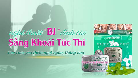 Kẹo Ngậm BJ Phòng The Mastic Mint Chính Hãng Hộp 20 Viên