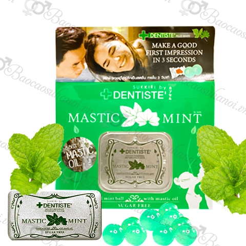 Kẹo Ngậm BJ Phòng The Mastic Mint Chính Hãng Hộp 20 Viên