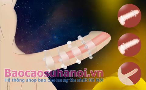 Vòng Silicon Có Bi Màu Trắng Siêu Mềm Chống Tuột