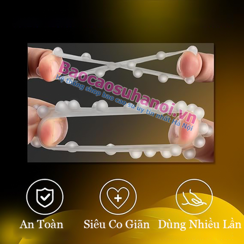 Vòng Silicon Có Bi Màu Trắng Siêu Mềm Chống Tuột