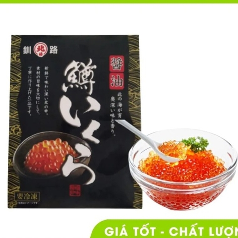 Trứng Cá Hồi Nhật Muối gia vị size To hộp 250g - Big Salmon Eggs Japan