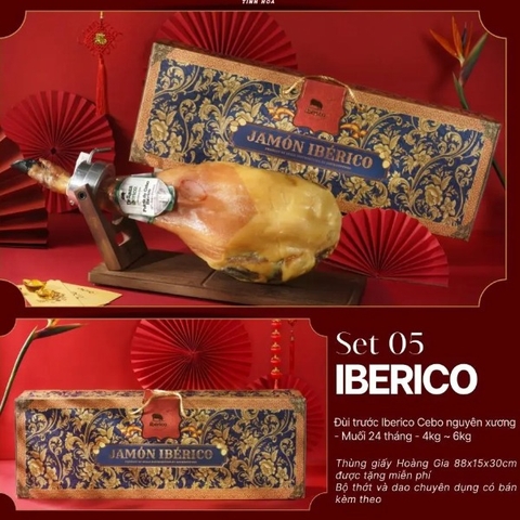 Đùi Trước Có Xương 18 tháng 50% thuần chủng F1  Iberico Moserano