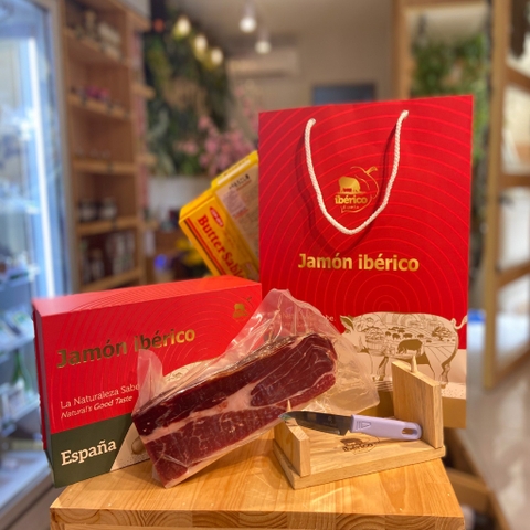 Hộp quà Đùi Sau Iberico Bellota 100% F1 (1kg) -36 tháng