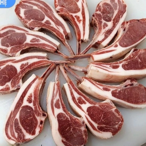 Sườn Cừu Úc Có Xương Prime- Lamb Rack Cap Off