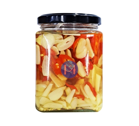 Chilli & Garlic Vinegar (From Ragworm Paddy Fields) 250ml Glass Jar