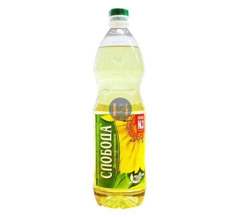 Russian Sloboda Organic Non-GMO Sunflower Cooking Oil 1L Bottle