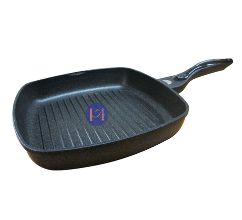 Korean Cookqueen 28cm Square Marble-Coated Nonstick Grill Pan