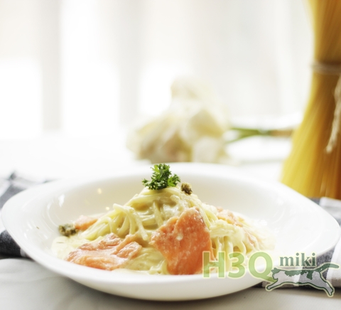 H3Q Miki Creamy Norwegian Salmon Pasta