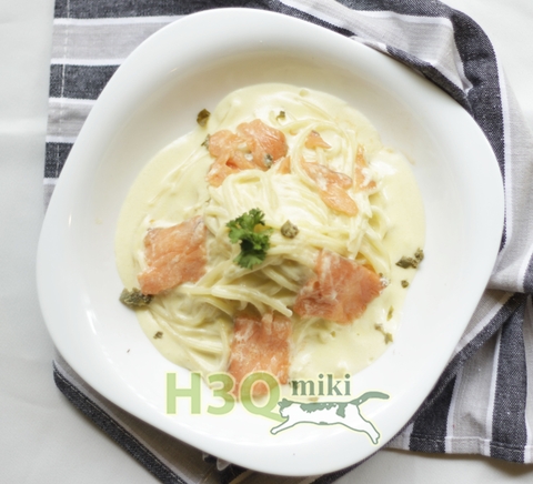 H3Q Miki Creamy Norwegian Salmon Pasta