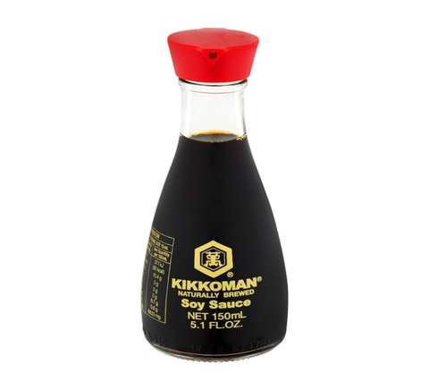 Kikkoman Naturally Brewed Soy Sauce 150ml Glass Bottle (Made In Singapore)