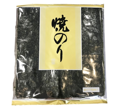 Japanese Nishibe Roasted Nori Seaweed Pack of 10 Large Square Sheets