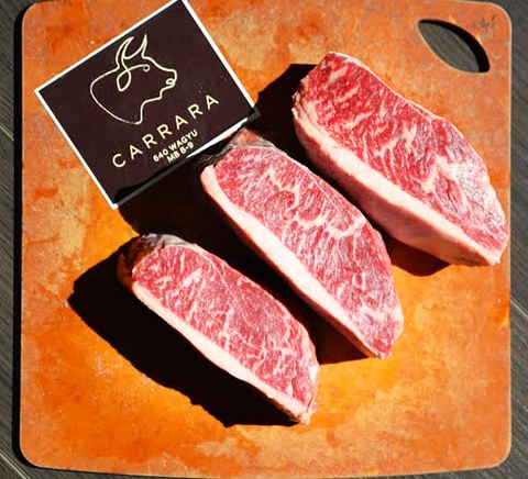 Australian Carrara 640 Wagyu Chilled Beef Striploin 100g - 1kg Tray