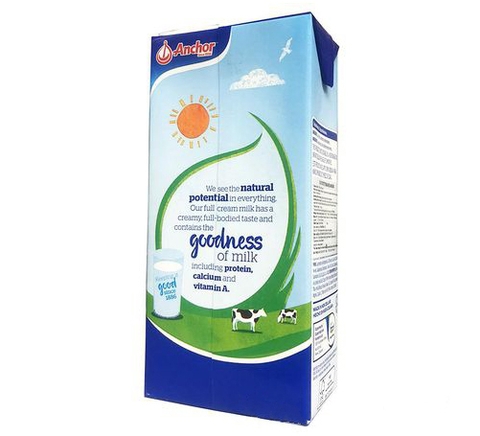 Anchor Full Cream New Zealand Fresh Milk 1L Carton