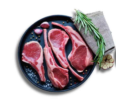 Australian Frozen Cut Lamb Racks 300g - 450g (3 - 4 Racks) Pack