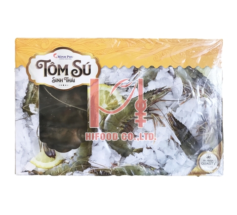 Minh Phu Frozen Black Tiger Shrimp 1kg Box