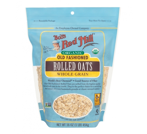 US Bob's Red Mill Organic Old-Fashioned Rolled Oats 16oz (454g) Pack