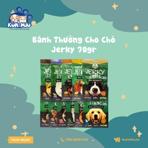 Bánh thưởng cho chó Jerky 70gr