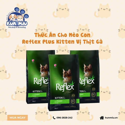 Thức ăn cho mèo con Reflex PLUS Kitten vị Thịt gà