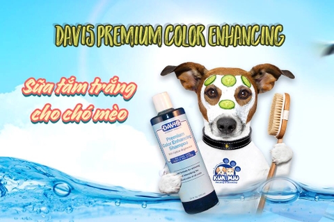 Sữa tắm trắng chó mèo Davis Premium Color