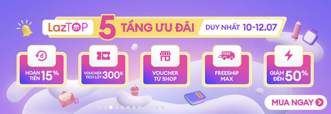 ƯU ĐÃI 5 TẦNG THÁNG 7 CÙNG LAZADA 