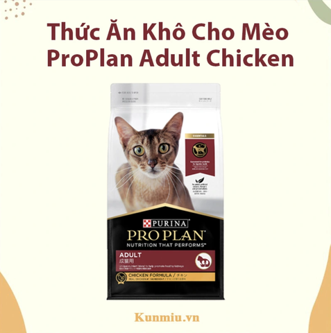 Thức ăn khô cho mèo ProPlan Adult chicken