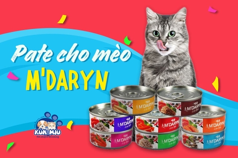 Pate cho mèo M'Daryn - Pate cho mèo ngon, bổ, rẻ