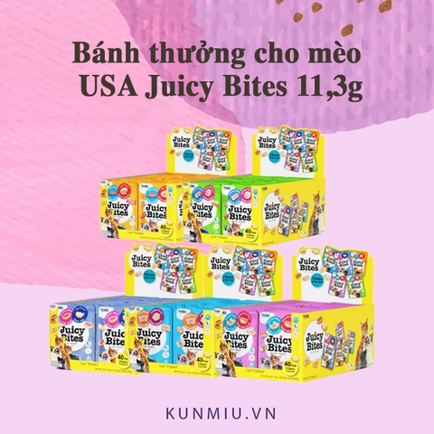 Bánh thưởng cho mèo USA Juicy Bites 11,3g