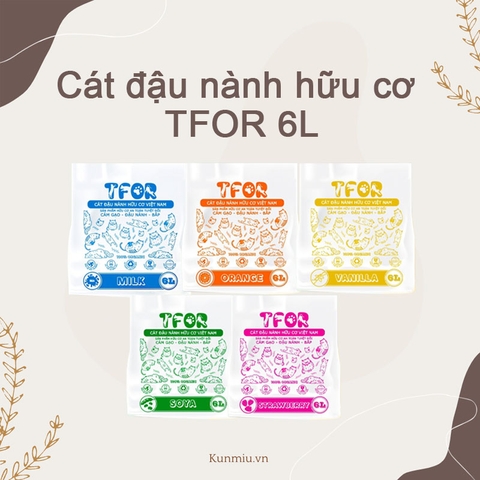 Cát đậu nành hữu cơ TFOR 6L