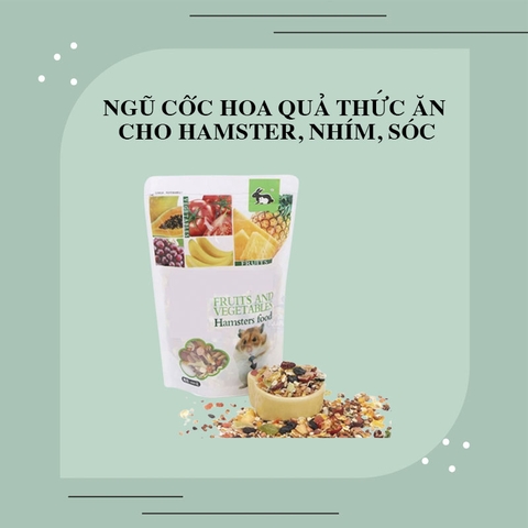 Ngũ cốc hoa quả thức ăn cho Hamster, nhím, sóc