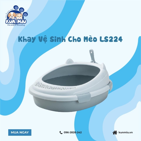 Khay vệ sinh cho mèo LS224